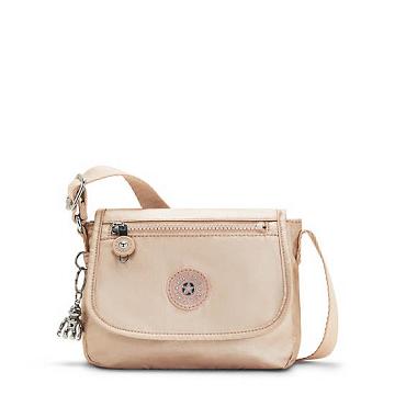 Kipling Sabian Metallic Crossbody Mini Tassen Goud | België 1866RV